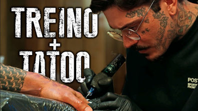 TREINO E NOVA TATOO - Um Dia na Garage