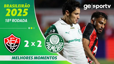 VITÓRIA 2 X 2 PALMEIRAS | MELHORES MOMENTOS | 18 RODADA BRASILEIRÃO 2025 | ge.globo
