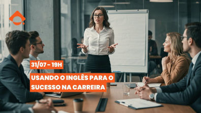 Aula ao Vivo às 19h PD Inglês - Usando o inglês para o sucesso na carreira