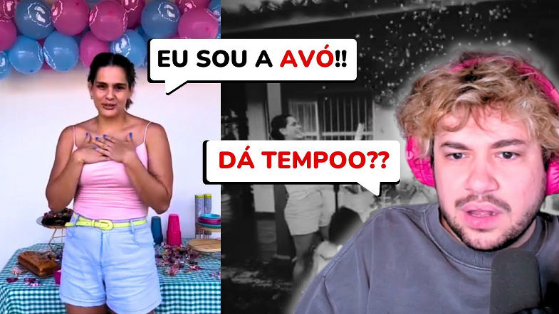 BRINO REAGE CHÁ REVELAÇÃO