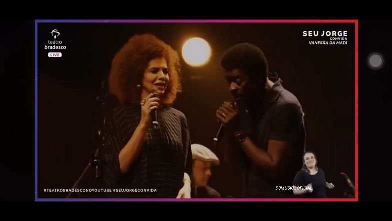 seu Jorge convida Vanessa da mata (ainda bem) versão incrível (QUE VOZ)