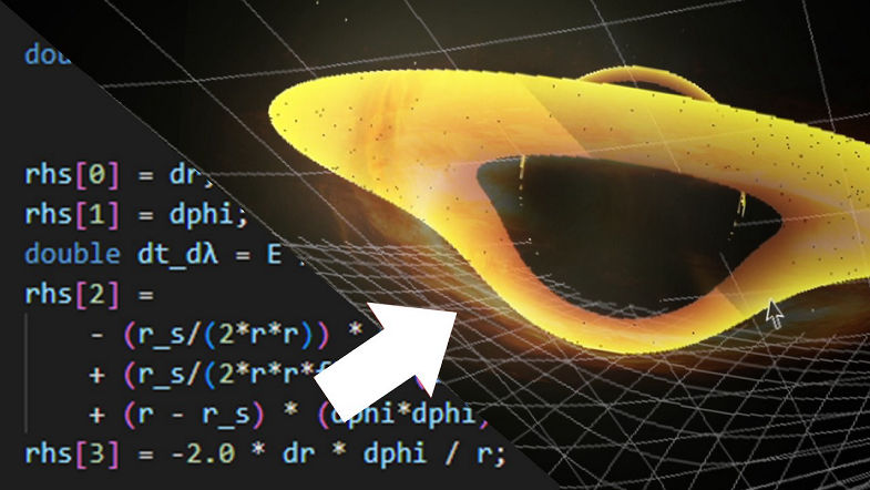 Simulando buracos negros em C