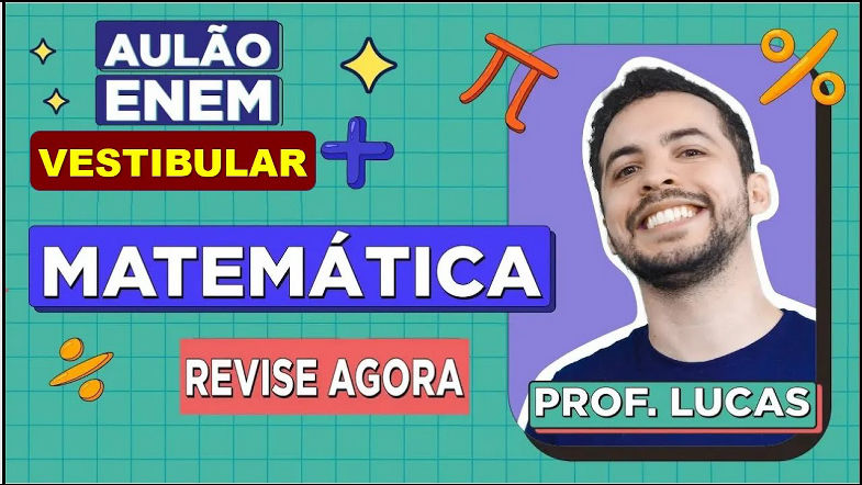 AULÃO DE MATEMÁTICA PARA O ENEM E VESTIBULARES Resumo dos 10 temas que mais caem na prova
