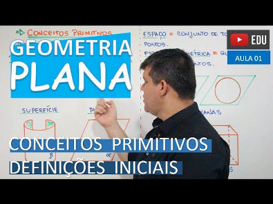 Conceitos Primitivos e Definições iniciais - GEOMETRIA PLANA (aula 01)