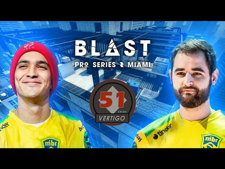 de_news: Vertigo no competitivo / Blast Miami / Brasileiros em destaque na HLTV | FALLEN + TACO