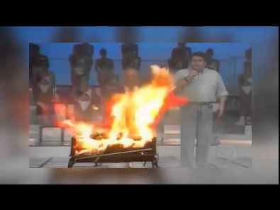 Churrasqueira controle remoto no Domingão